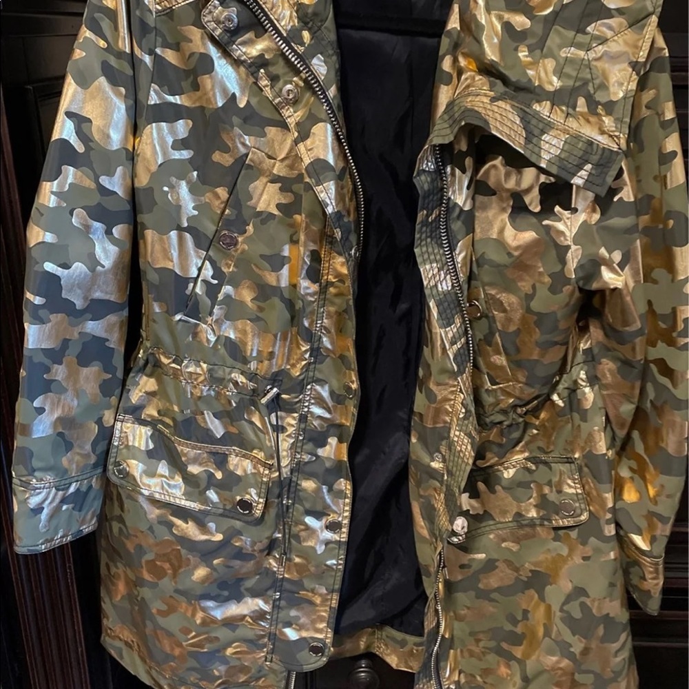 Michael Kora Metallic Camo Coat